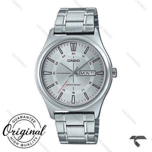 ساعت کاسیو دوتقویمه MTP-V006D-7CU مردانه فلزی سیلور Casio-10412-G ساعت کاسیو دوتقویمه MTP-V006D-7CU مردانه فلزی سیلور Casio-10412-G