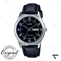 ساعت کاسیو چرمی کلاسیک MTP-V006L-1B2U مردانه دو تقویمه Casio-10414-G