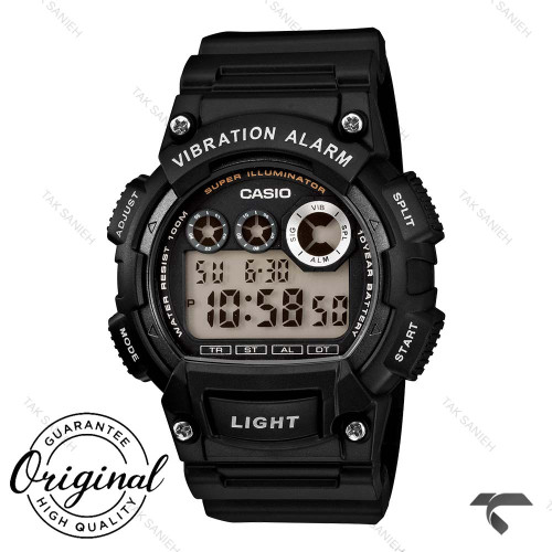 ساعت دیجیتالی کاسیو W-735H-1AV بند رابر مردانه Casio-10432-G