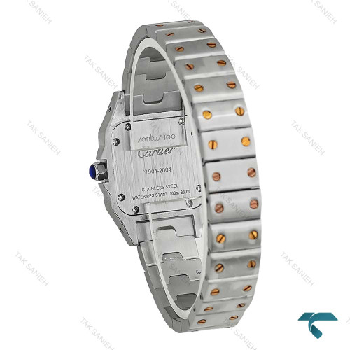 کارتیر زنانه مدل سانتوس دورنگ رزگلد اسمال Cartier-8752-S-L