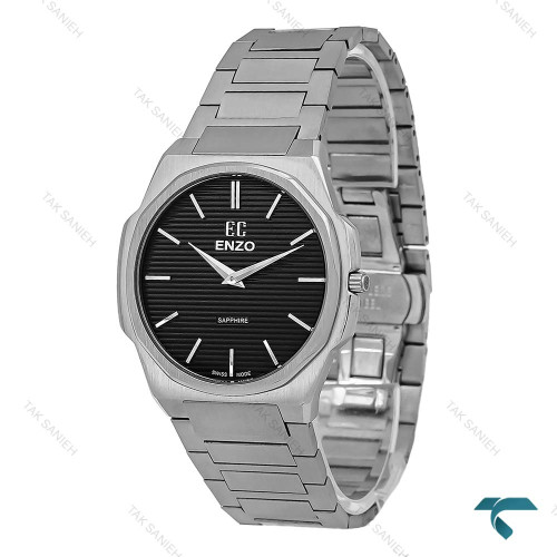 ساعت انزو EC-852 مردانه استیل صفحه مشکی Enzo-8759-G ساعت انزو EC-852 مردانه استیل صفحه مشکی Enzo-8759-G
