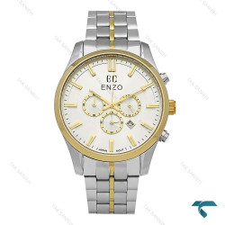 ساعت مردانه انزو EC-3122 دورنگ طلایی سه موتوره اورجینال Enzo-8769-G