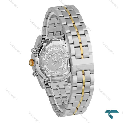 ساعت مچی زنانه انزو دورنگ طلایی EC-3122 سه موتوره صفحه سبز Enzo-8776-L ساعت مچی زنانه انزو دورنگ طلایی EC-3122 سه موتوره صفحه سبز Enzo-8776-L