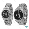 ست انزو کورنوگراف EC-3122 سیلور صفحه مشکی اورجینال Enzo-8783-S