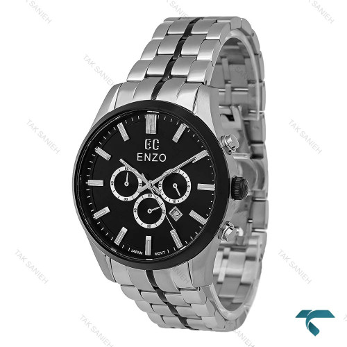 ساعت مچی مردانه انزو کورنوگراف EC-3122 اورجینال صفحه مشکی Enzo-8784-G ساعت مچی مردانه انزو کورنوگراف EC-3122 اورجینال صفحه مشکی Enzo-8784-G