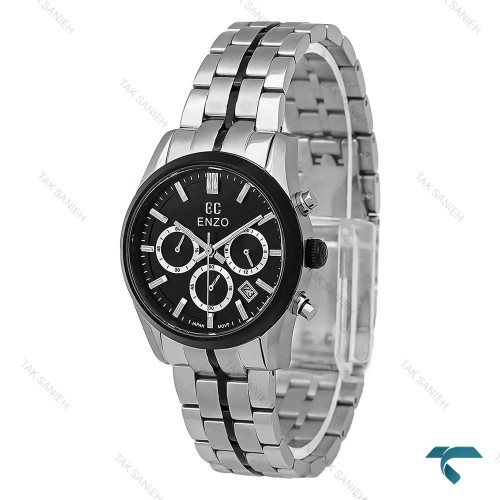 ساعت زنانه انزو کورنوگراف EC-3122 اصل سیلور صفحه مشکی Enzo-8785-L ساعت زنانه انزو کورنوگراف EC-3122 اصل سیلور صفحه مشکی Enzo-8785-L