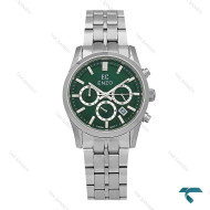 ساعت زنانه انزو کورنوگراف EC-3122 اورجینال سیلور صفحه سبز Enzo-8788-L
