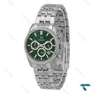 ساعت زنانه انزو کورنوگراف EC-3122 اورجینال سیلور صفحه سبز Enzo-8788-L