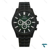 ساعت انزو EC-3122 اورجینال مردانه مشکی صفحه سبز Enzo-8790-G