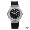هابلوت زنانه دورنگین مشکی قاب سیلور Hublot-8804-L هابلوت زنانه دورنگین مشکی قاب سیلور Hublot-8804-L