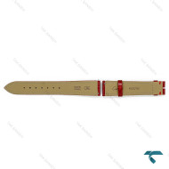 بند چرم فابریک ساعت کارتیر دموند زنانه قرمز Cartier-Strap-8824-L