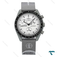 امگا سواچ ماموریت به ماه بند برزنتی طوسی Swatch-8846-U