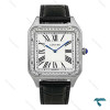 ساعت کارتیر سانتوس دومونت مردانه دورنگین مشکی Cartier-8885-G ساعت کارتیر سانتوس دومونت مردانه دورنگین مشکی Cartier-8885-G