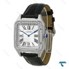 ساعت کارتیر سانتوس دومونت مردانه دورنگین مشکی Cartier-8885-G ساعت کارتیر سانتوس دومونت مردانه دورنگین مشکی Cartier-8885-G