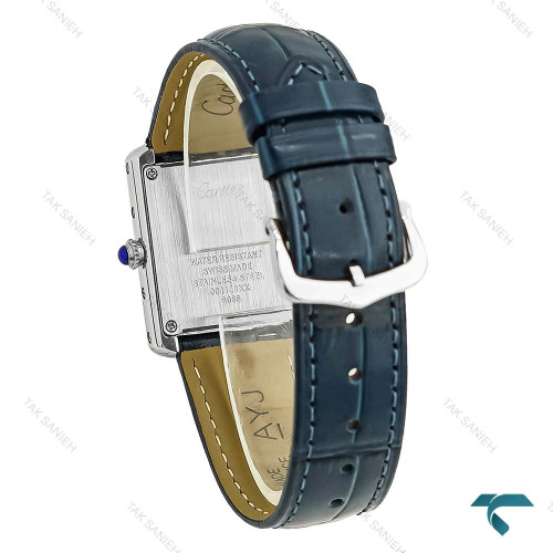 ساعت کارتیه تانک زنانه بند چرمی سرمه ای اسمال Cartier-8889-L ساعت کارتیه تانک زنانه بند چرمی سرمه ای اسمال Cartier-8889-L