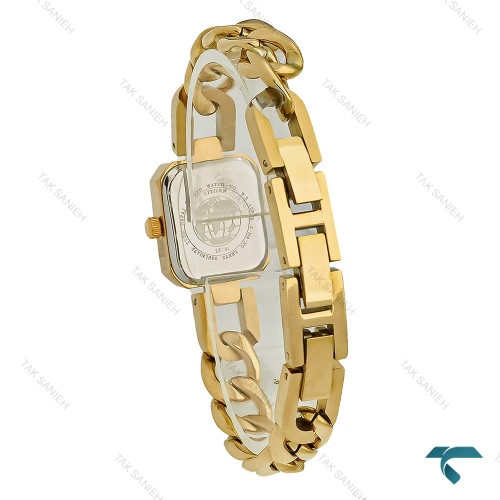 ساعت سیتیزن بند کارتیری طلایی زنانه صفحه سبز Citizen-8923-L