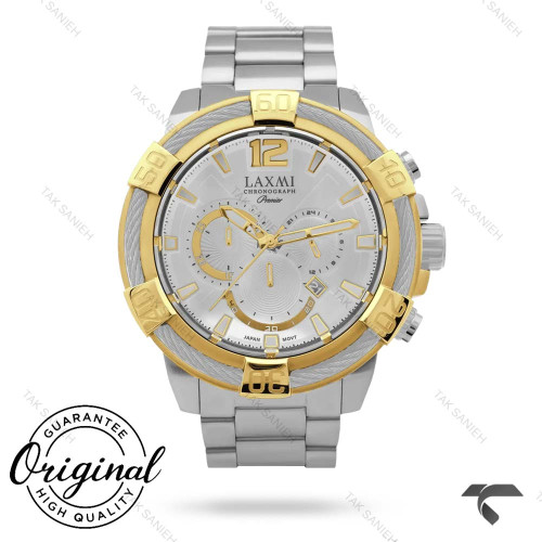 لاکسمی مردانه 8123 دورنگ طلایی کورنوگراف Laxmi-9131-G