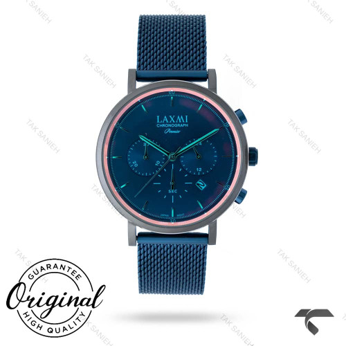 ساعت لاکسمی 8124 مردانه بند حصیری تمام سرمه ای Laxmi-9137-G ساعت لاکسمی 8124 مردانه بند حصیری تمام سرمه ای Laxmi-9137-G