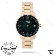 ساعت مردانه لاکسمی 8153-4 طلایی صفحه سبز  Laxmi-9229-G