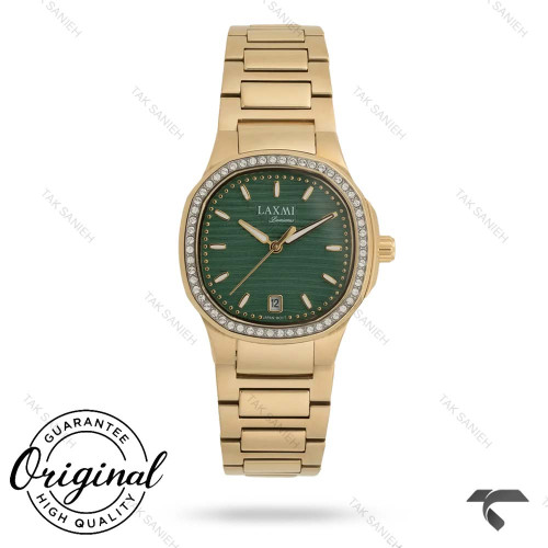 ساعت لکسمی زنانه 8170-1 طلایی دورنگین صفحه سبز Laxmi-9280-L ساعت لکسمی زنانه 8170-1 طلایی دورنگین صفحه سبز Laxmi-9280-L