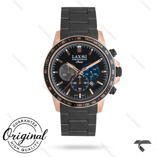 ساعت مردانه لاکسمی 8181-5 کورنوگراف دوودی قاب رز Laxmi-9328-G ساعت مردانه لاکسمی 8181-5 کورنوگراف دوودی قاب رز Laxmi-9328-G