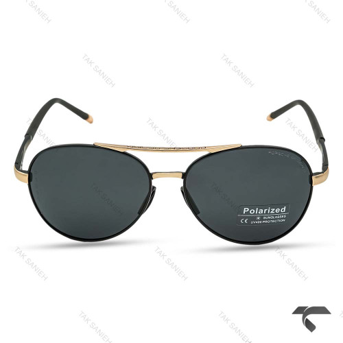 عینک دودی پورشه دیزاین P1095 مردانه یو وی 400 پلاریزه Porsche-9835-G
