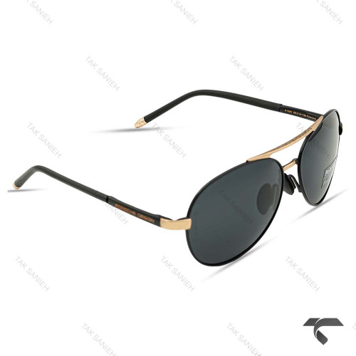 عینک دودی پورشه دیزاین P1095 مردانه یو وی 400 پلاریزه Porsche-9835-G