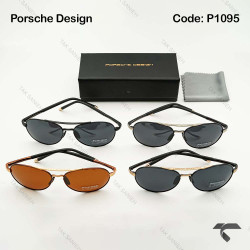 عینک دودی پورشه دیزاین P1095 مردانه یو وی 400 پلاریزه Porsche-9835-G