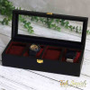 جعبه ساعت مچی 4 تایی رنگ بدنه مشکی Watches-Box-4-5257-U جعبه ساعت مچی 4 تایی رنگ بدنه مشکی Watches-Box-4-5257-U