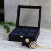 جعبه ساعت مچی 6 تایی رنگ بدنه مشکی Watches-Box-6-5260-U