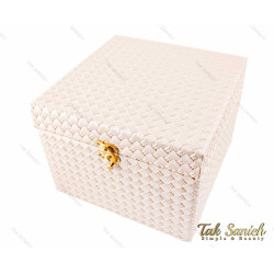 جعبه هدیه قفل دار چرمی مکعب مستطیل سایز بزرگ مدل Box-2876-L