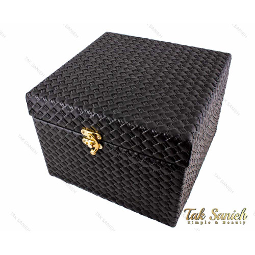 جعبه هدیه قفل دار چرمی مستطیلی سایز بزرگ مدل Box-2878-L