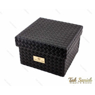 جعبه کادویی مکعب مستطیل چرمی سایز متوسط مدل Box-2887-M