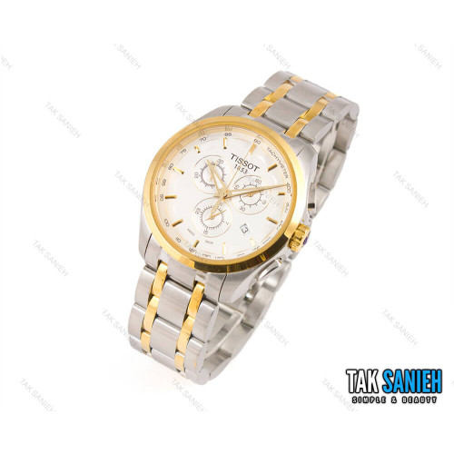 ساعت تیسوت مردانه طلایی نقره ای مدل Tissot-1468-G