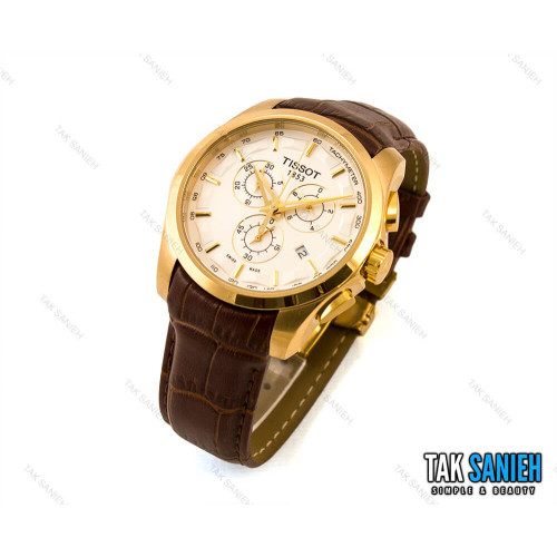 ساعت تیسوت مردانه بند چرم طلایی مدل Tissot-1473-G ساعت تیسوت مردانه بند چرم طلایی مدل Tissot-1473-G