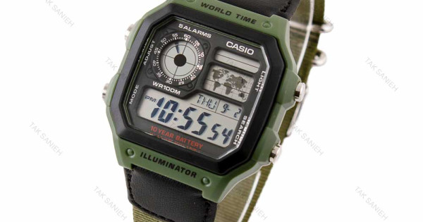 ساعت کاسیو جهان نما AE-1200WHB-3BVDF مدل Casio-2713-G
