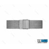 ساعت دنیل ویلنگتون زنانه بند حصیری سیلور صفحه مشکی DW-8029-L