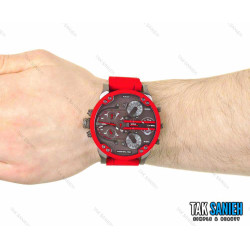 ساعت دیزل هفت موتوره مردانه قرمز Diesel-2701-G