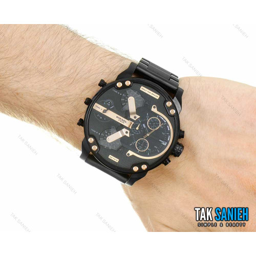 ساعت دیزل هفت موتوره مردانه مشکی رزگلد Diesel-2705-G ساعت دیزل هفت موتوره مردانه مشکی رزگلد Diesel-2705-G