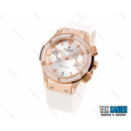 ساعت هابلوت زنانه سفید نگین دار Hublot-2557-L ساعت هابلوت زنانه سفید نگین دار Hublot-2557-L