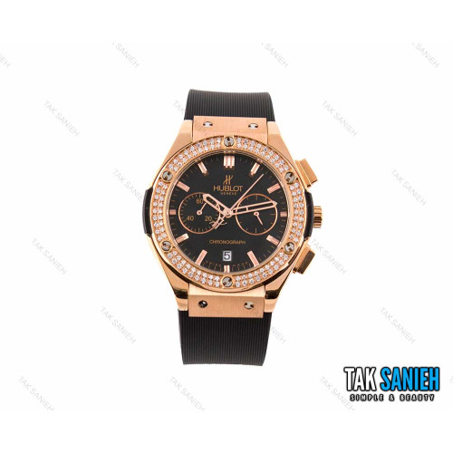 ساعت هابلوت زنانه سه موتوره نگین دار مشکی Hublot-2594-L ساعت هابلوت زنانه سه موتوره نگین دار مشکی Hublot-2594-L
