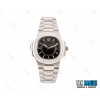 ساعت پتک فلیپ ناتیلوس زنانه نقره ای صفحه مشکی Patek-2469-L