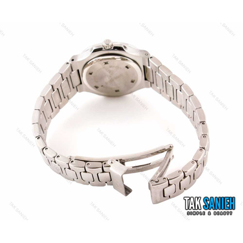 ساعت پتک فلیپ ناتیلوس زنانه نقره ای صفحه مشکی Patek-2469-L