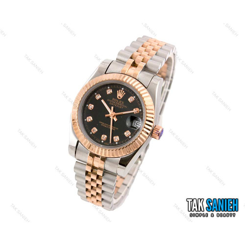 ساعت رولکس دیت جاست زنانه دو رنگ رزگلد مدیوم Rolex-2456-L ساعت رولکس دیت جاست زنانه دو رنگ رزگلد مدیوم Rolex-2456-L