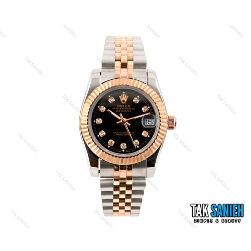 ساعت رولکس دیت جاست زنانه دو رنگ رزگلد مدیوم Rolex-2456-L ساعت رولکس دیت جاست زنانه دو رنگ رزگلد مدیوم Rolex-2456-L
