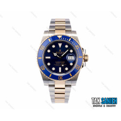 ساعت رولکس Submariner مردانه دورنگ طلایی آبی Rolex-2532-G