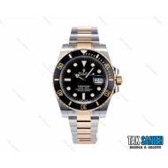 ساعت رولکس سابمارینر مردانه دورنگ طلایی مشکی Rolex-2533-G