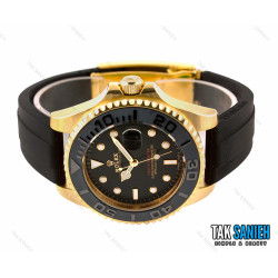 ساعت مچی رولکس یاخ مستر مردانه طلایی بند رابر Rolex-2581-G
