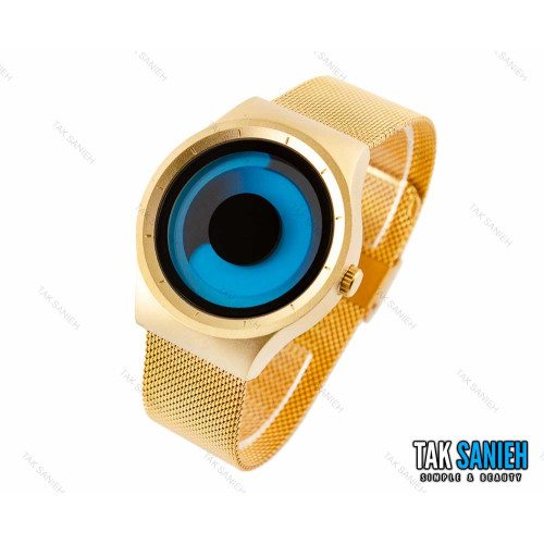 ساعت مردانه زیرو طلایی آبی Ziiiro-2749-G-L