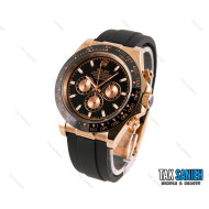 ساعت مچی مردانه رولکس دیتونا رزگلد بند رابر Rolex-1532-G